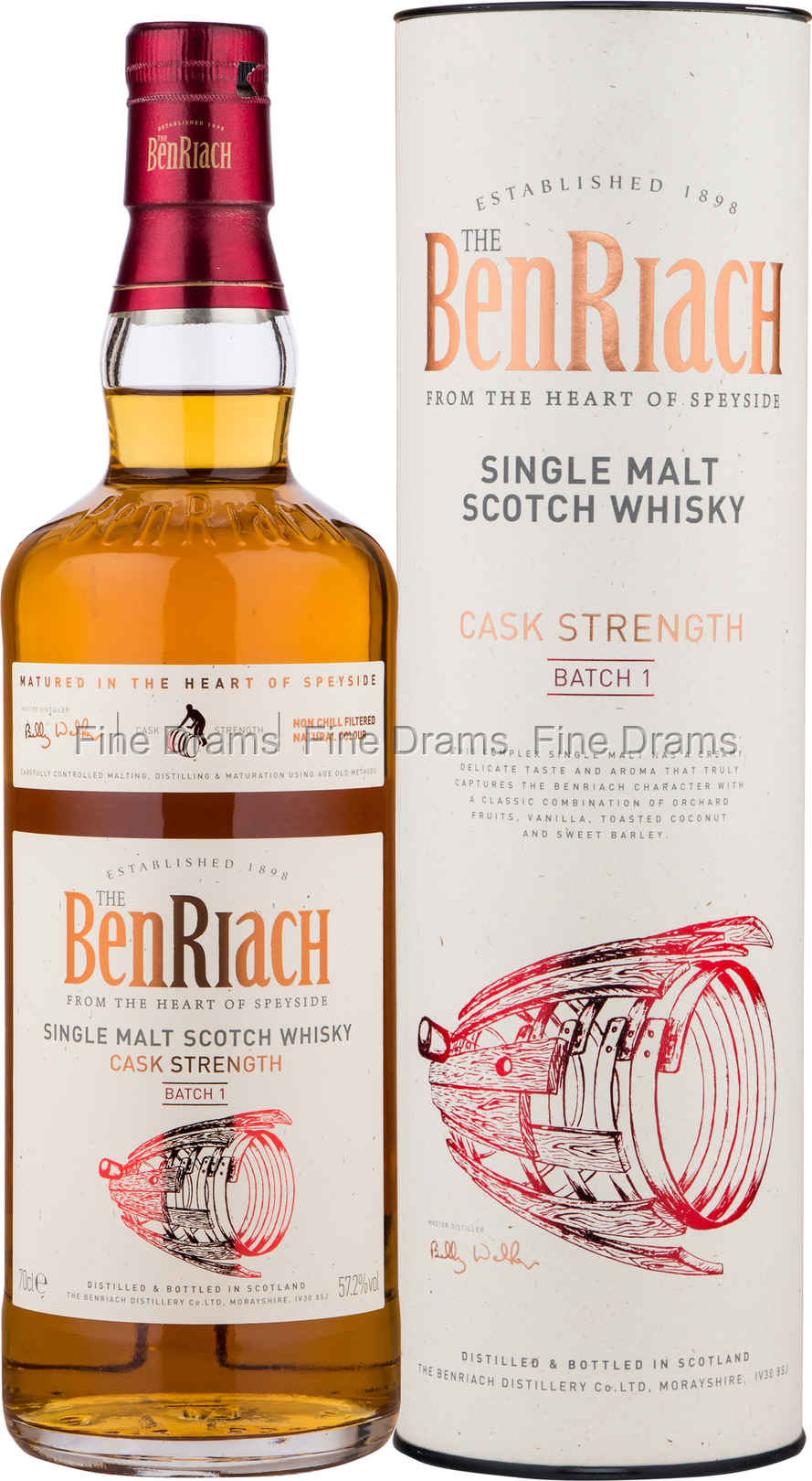 BenRiach Cask Strength (Batch 1), 57.2%