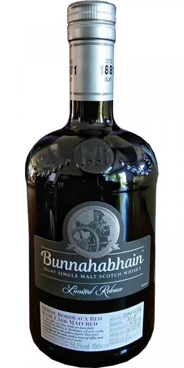 Bunnahabhain 2008 Mòine Bordeaux Red Wine Cask Matured, 58.1%