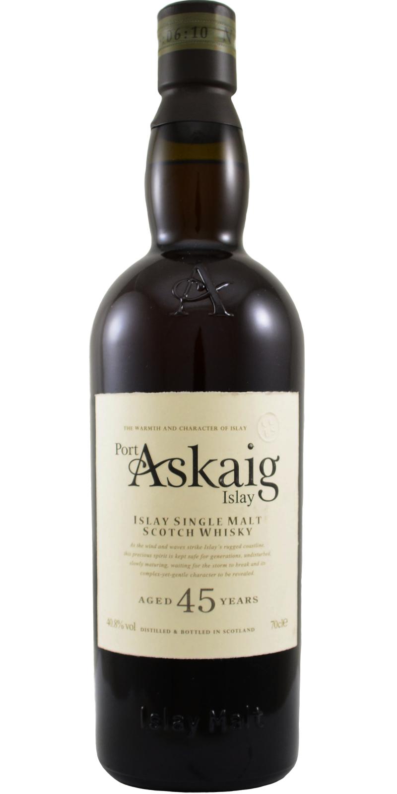 Port Askaig 45 year old, 40.8%