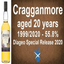 Cragganmore 20 year old (Diageo Special Releases 2020), 55.8%