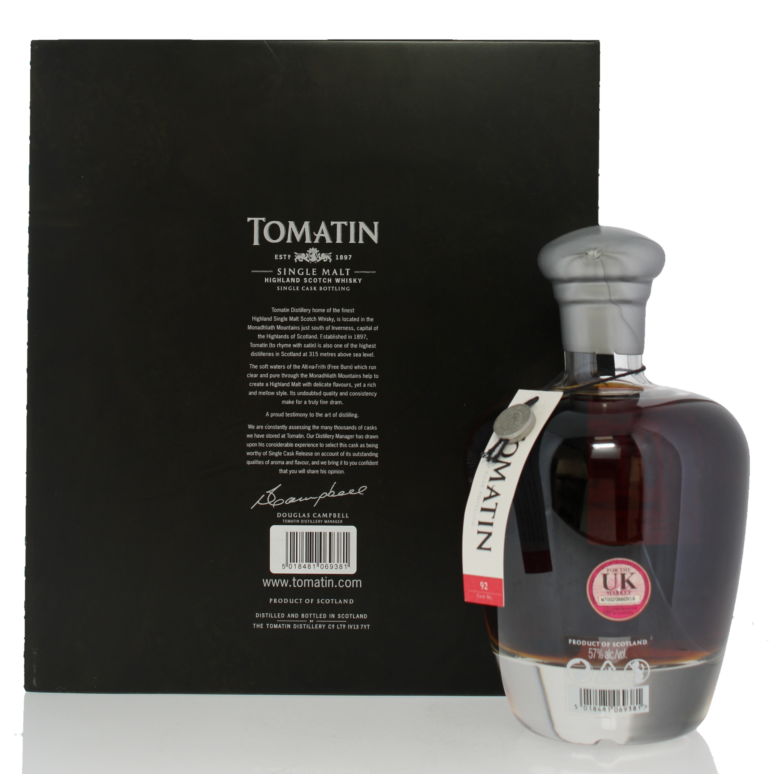 Tomatin, 1982 Vintage (Cask #92), 57%,