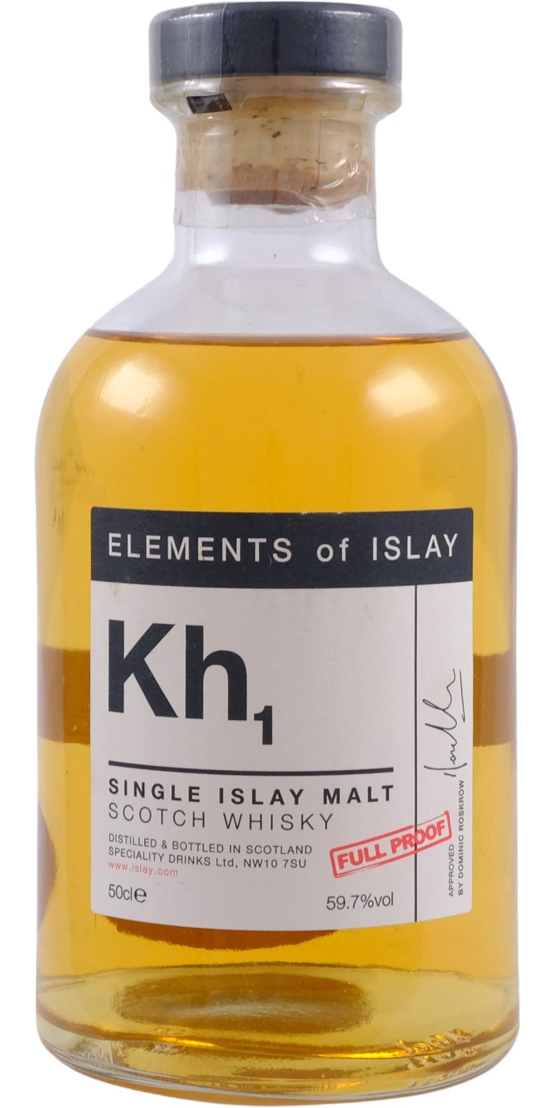 The Whisky Exchange Elements of Islay Kh1 (distilled at Kilchoman), 59.7%