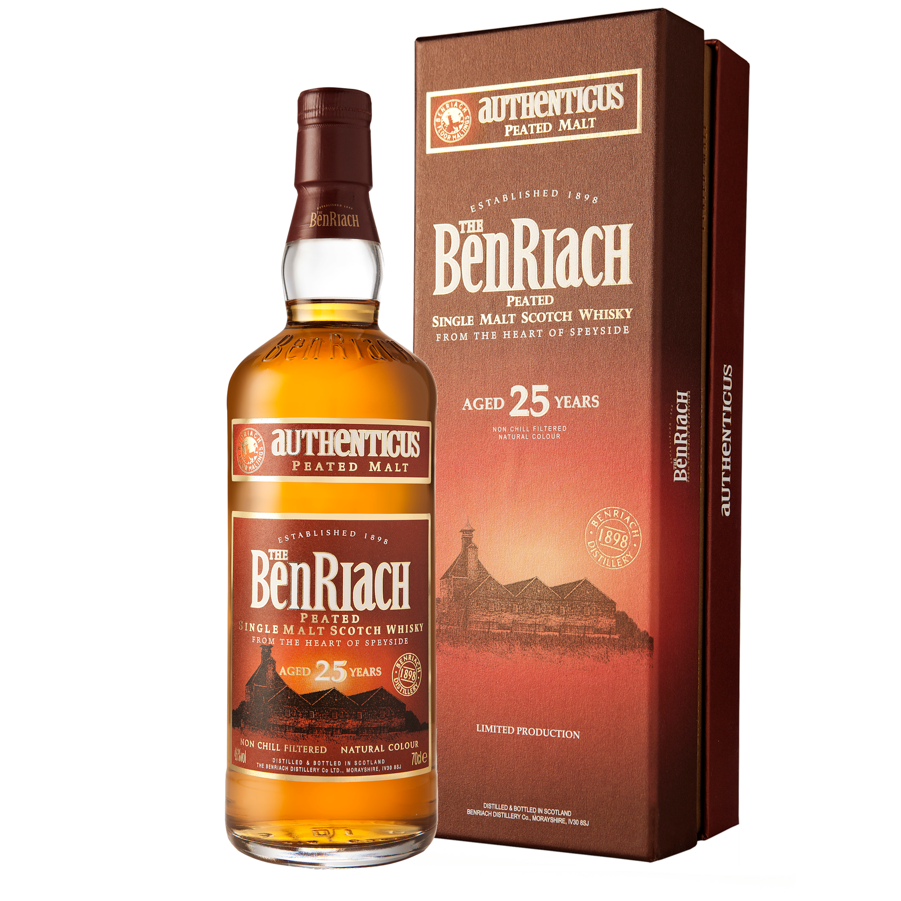 BenRiach Authenticus 25 year old, 46%