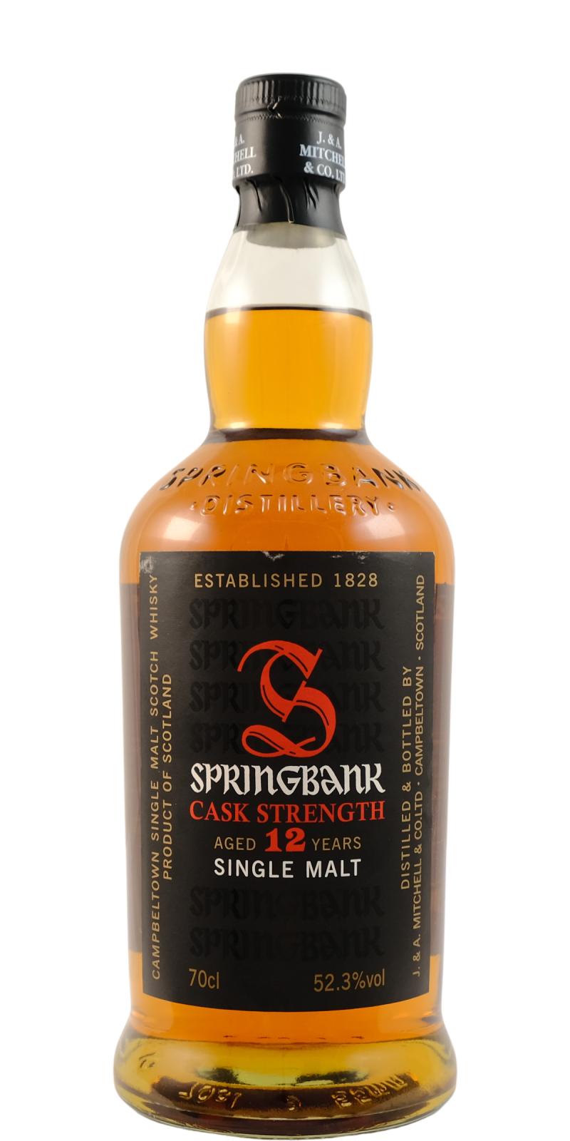 Springbank 12 year old Cask Strength 2014 release, 52.3%