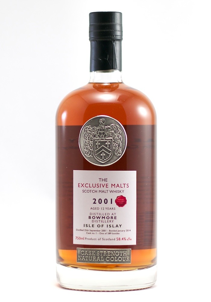 Exclusive Malts 2001 (distilled at Bowmore), 58.4%