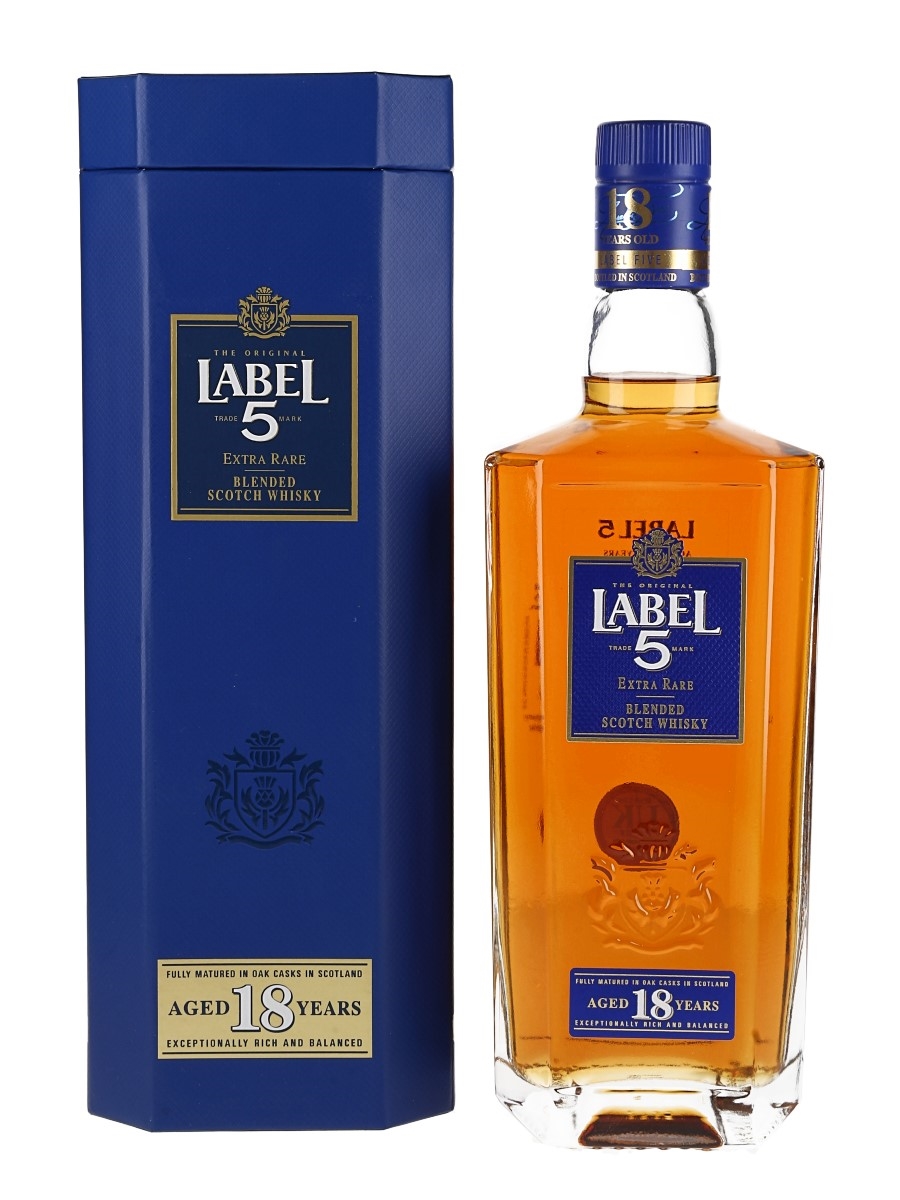 Label 5 Extra Rare 18 year old, 40%