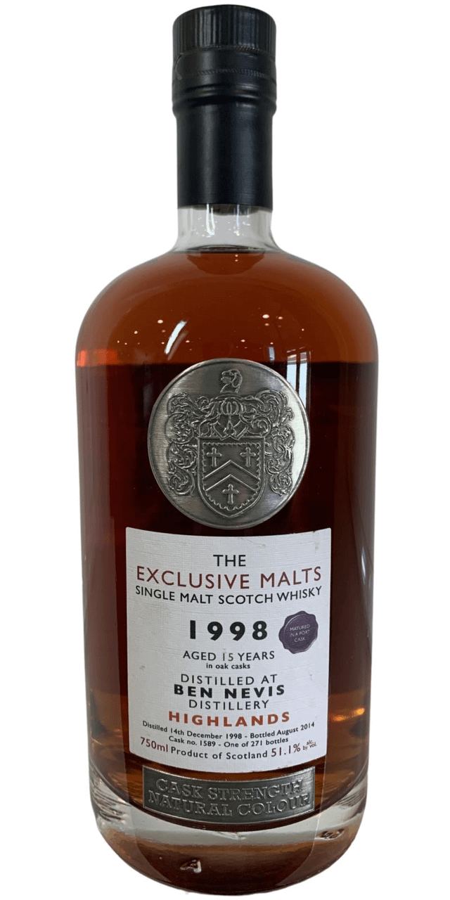 The Exclusive Malts (distilled at Ben Nevis) 15 year old Highland 1998 (cask #1589), 51.1%