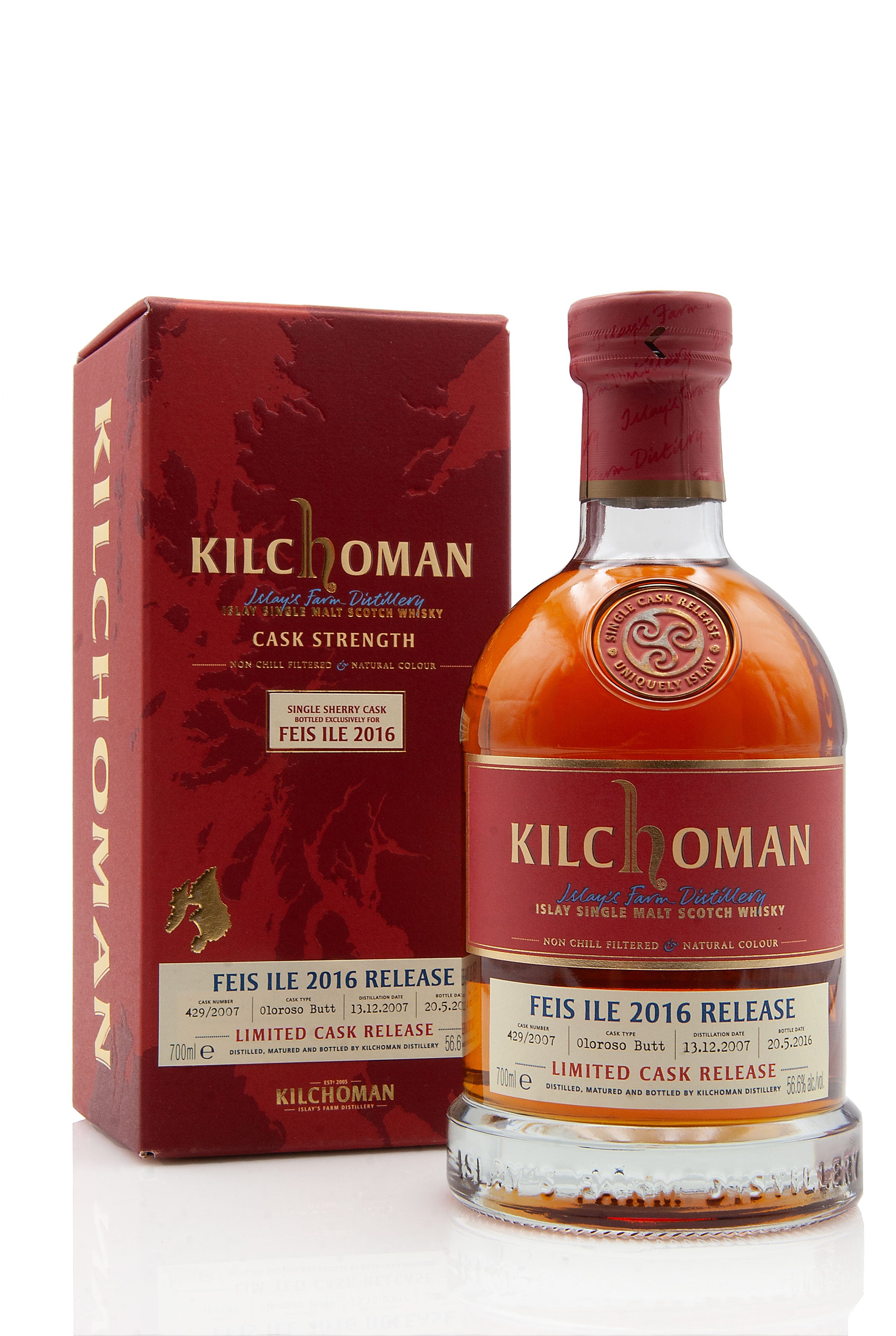 Kilchoman Fèis Ìle 2016 bottling (distilled 2007), 56.6%