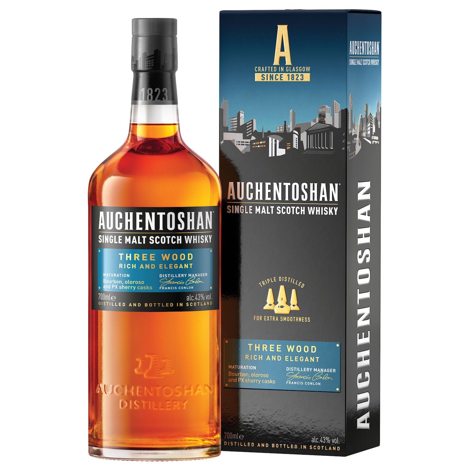 Auchentoshan Three Wood, 48%