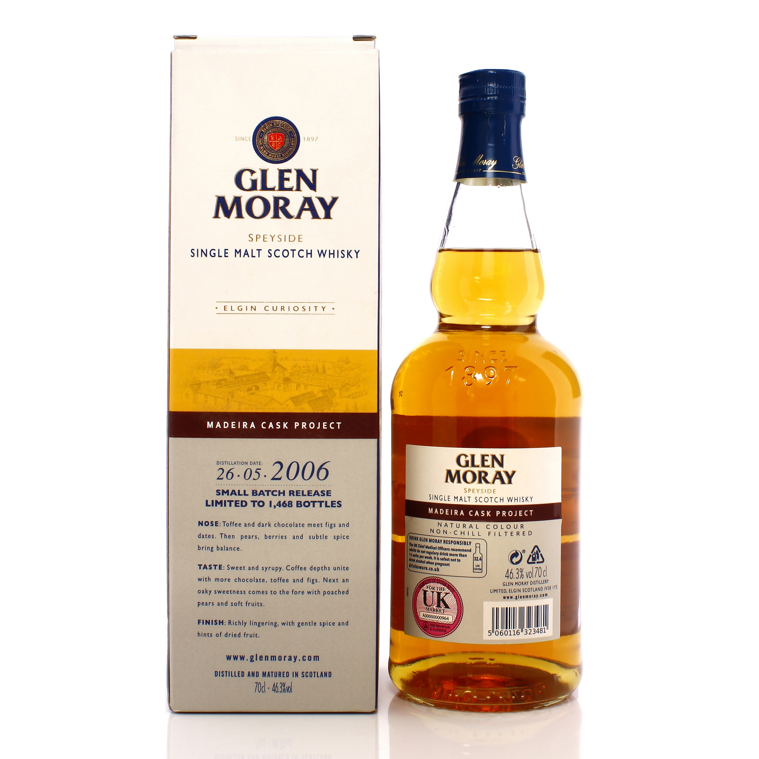 Glen Moray Madeira Cask Project, 46.3%