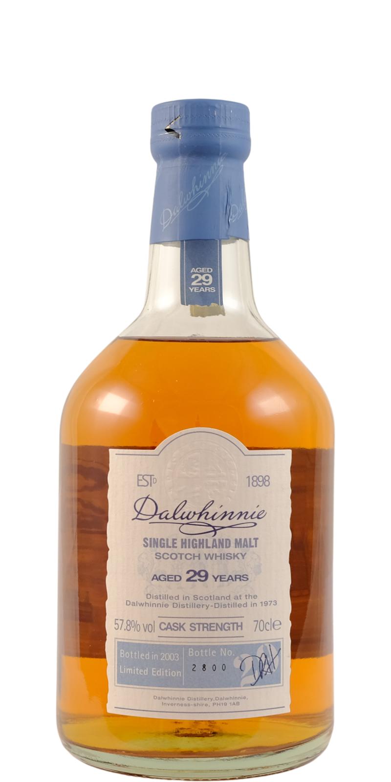 Dalwhinnie, 29 year old, 57.8%