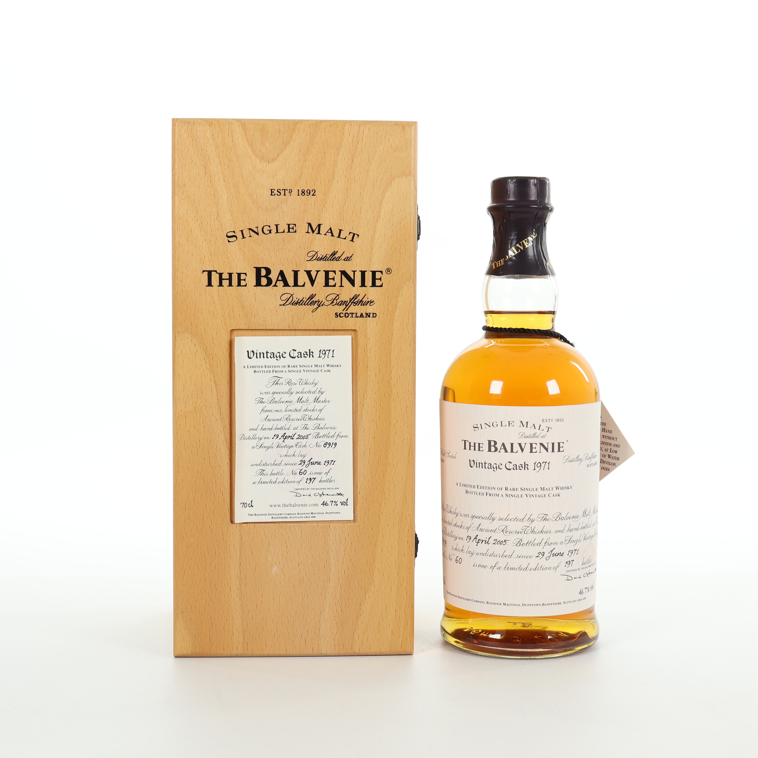 Balvenie 1971 vintage, 49.9%
