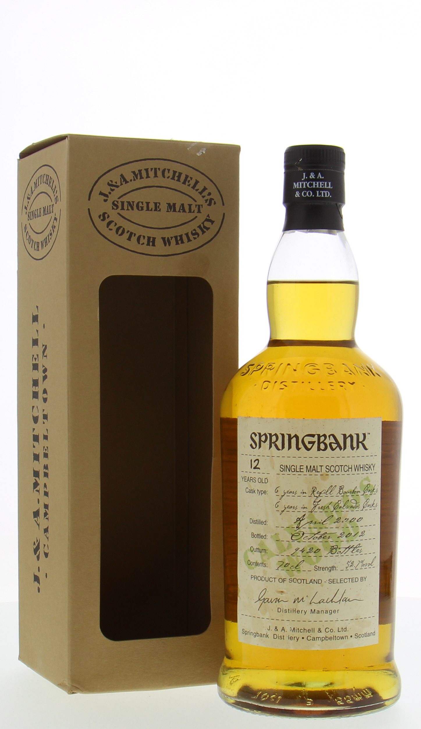Springbank Calvados Wood 12 year old, 52.7%