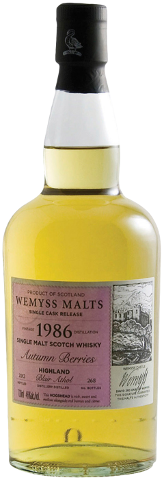 Wemyss Malts (distilled at Blair Athol) Autumn Berries, 46%