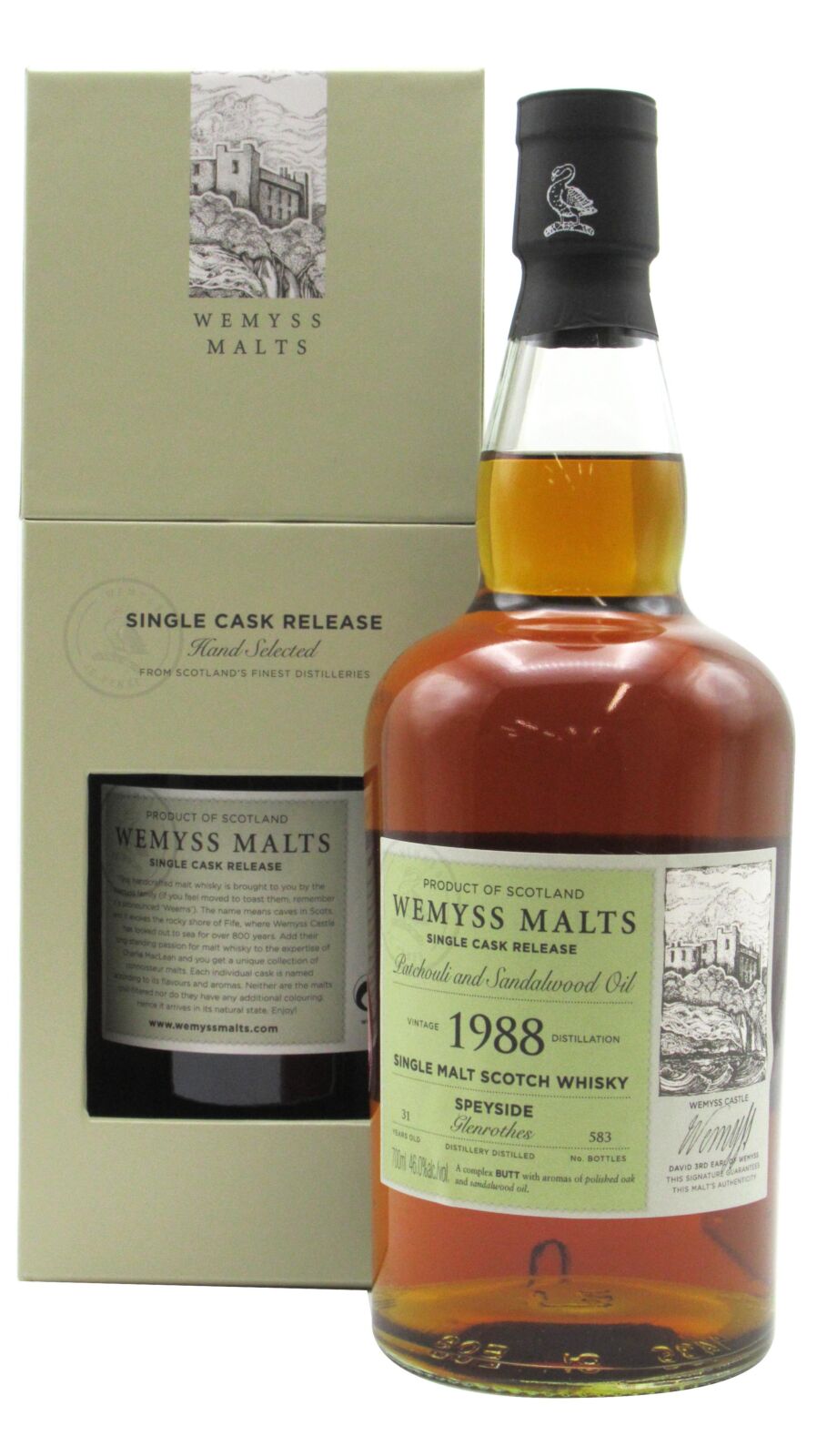 Wemyss Malts Ginger Spice (distilled at Glenrothes) 1988, 46%