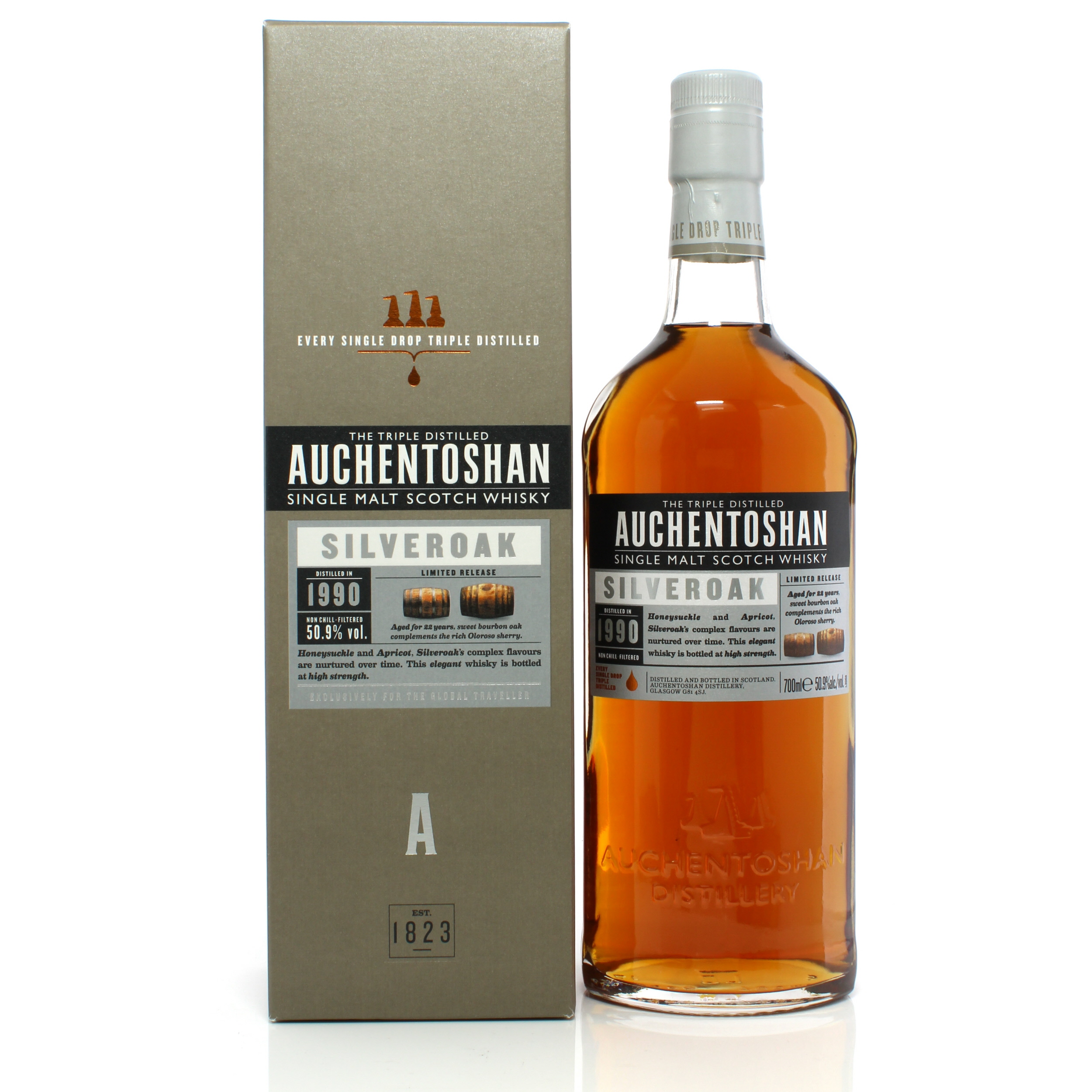 Auchentoshan Silveroak 1990, 50.9%