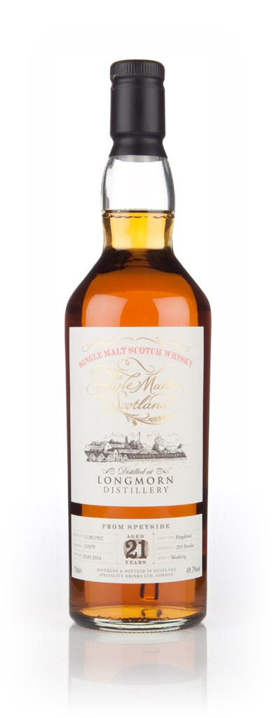 Single Malts of Scotland (distilled at Longmorn) 1992, 49.7%