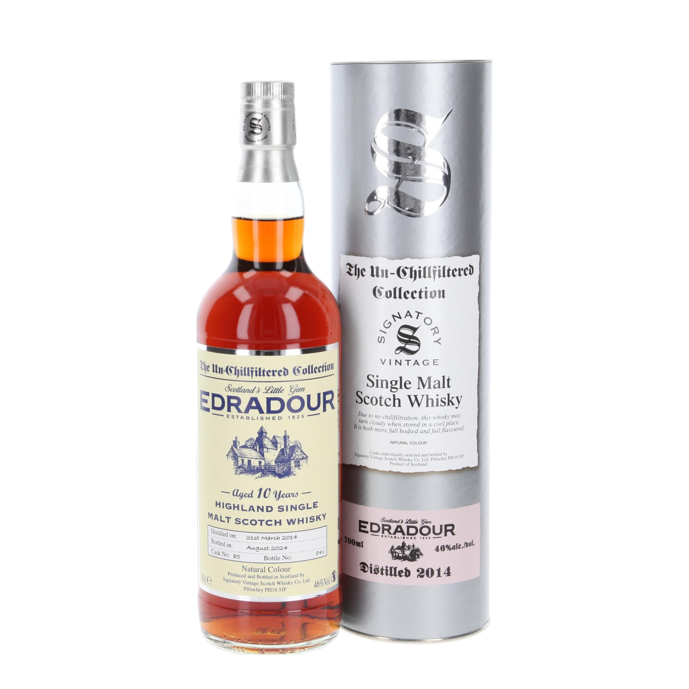 Signatory Vintage 10 year old (distilled at Edradour, Cask 41), 46%
