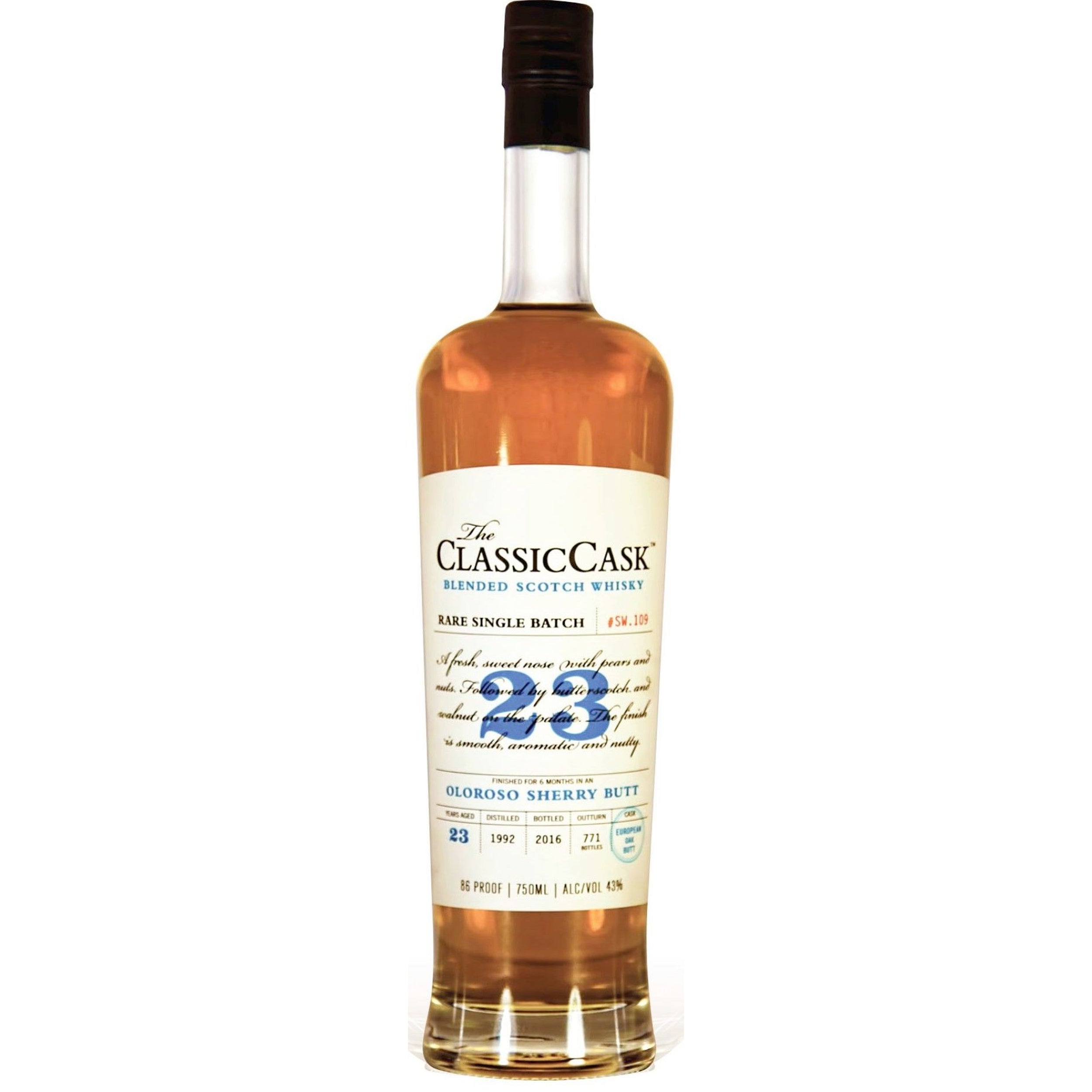 Classic Cask 23 year old Oloroso Sherry Butt, 43%