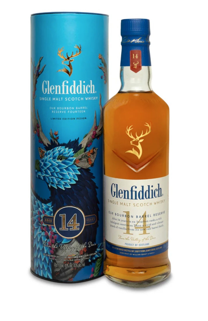 Glenfiddich 14 year old Bourbon Barrel Reserve, 43%
