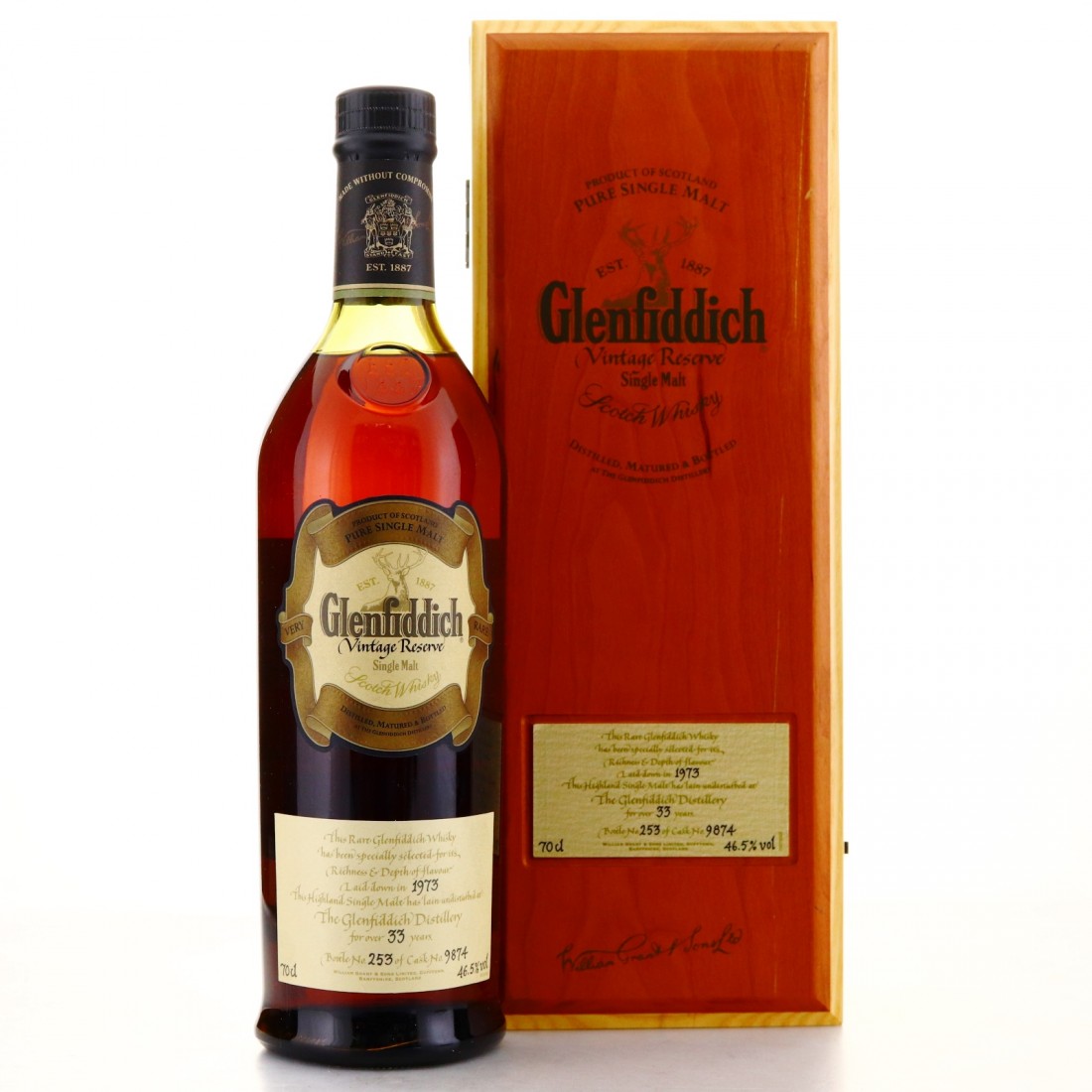 Glenfiddich 1973 Vintage (Cask #9874), 46.5%