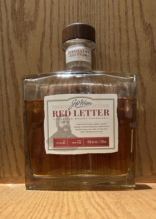 J.P. Wiser's Red Letter 15yo