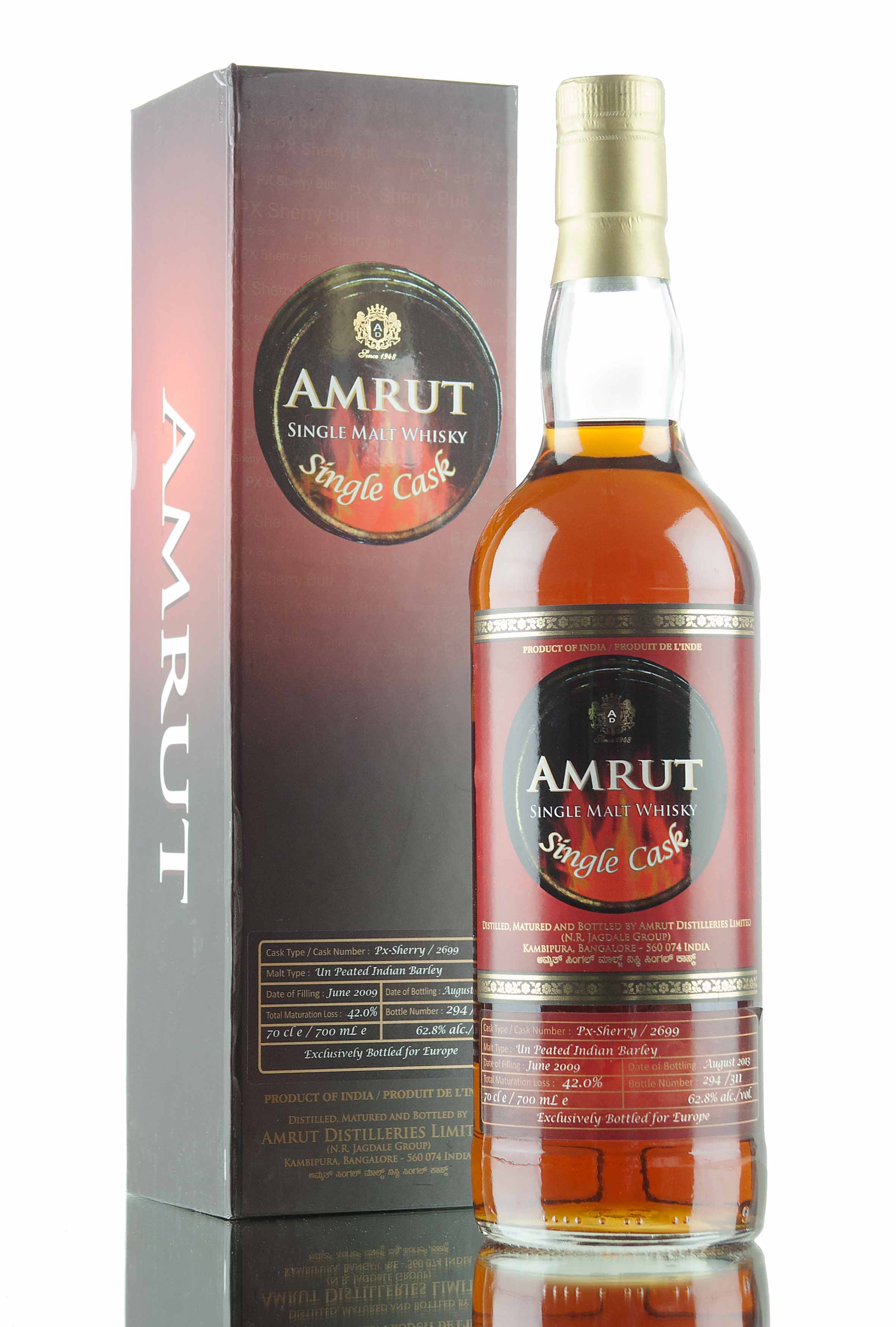Amrut PX Sherry Single Cask (all casks)