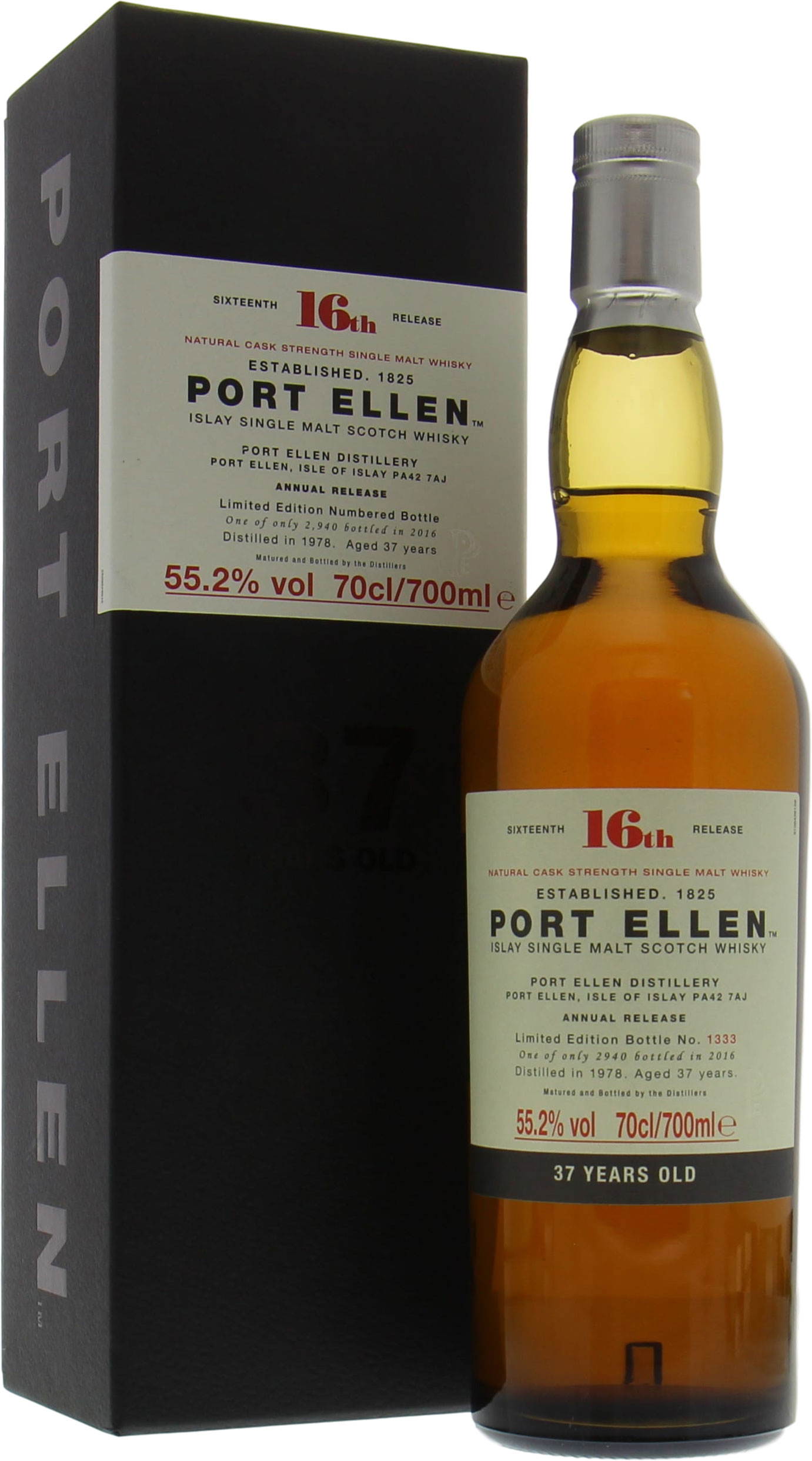 Port Ellen 37 year old, 55.2%