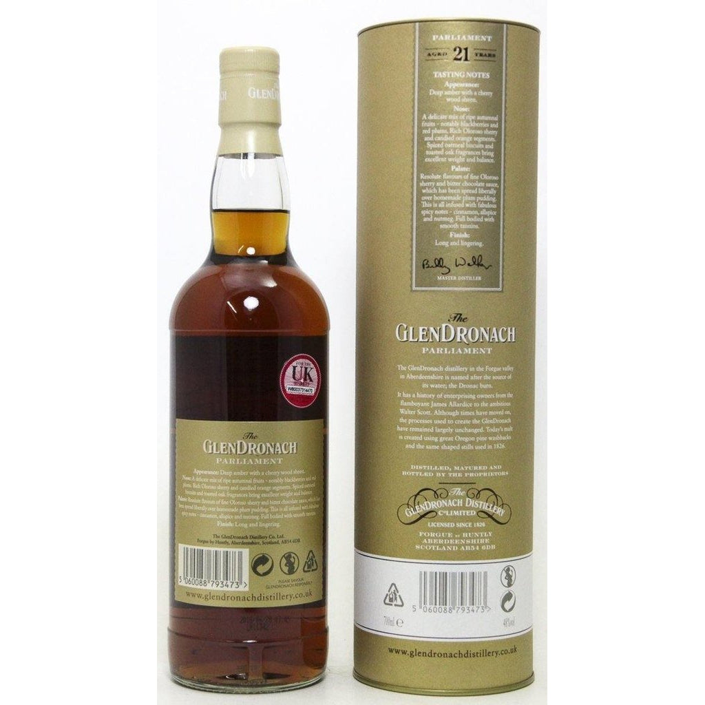 GlenDronach 21 year old Parliament, 48%