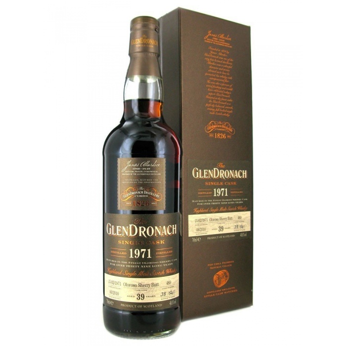 GlenDronach 1971 vintage, 39 year old, oloroso (cask 489), 48.8%