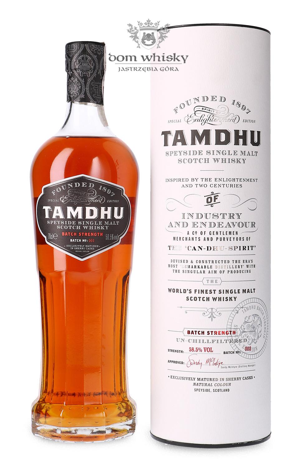 Tamdhu Batch Strength (#002), 58.5%