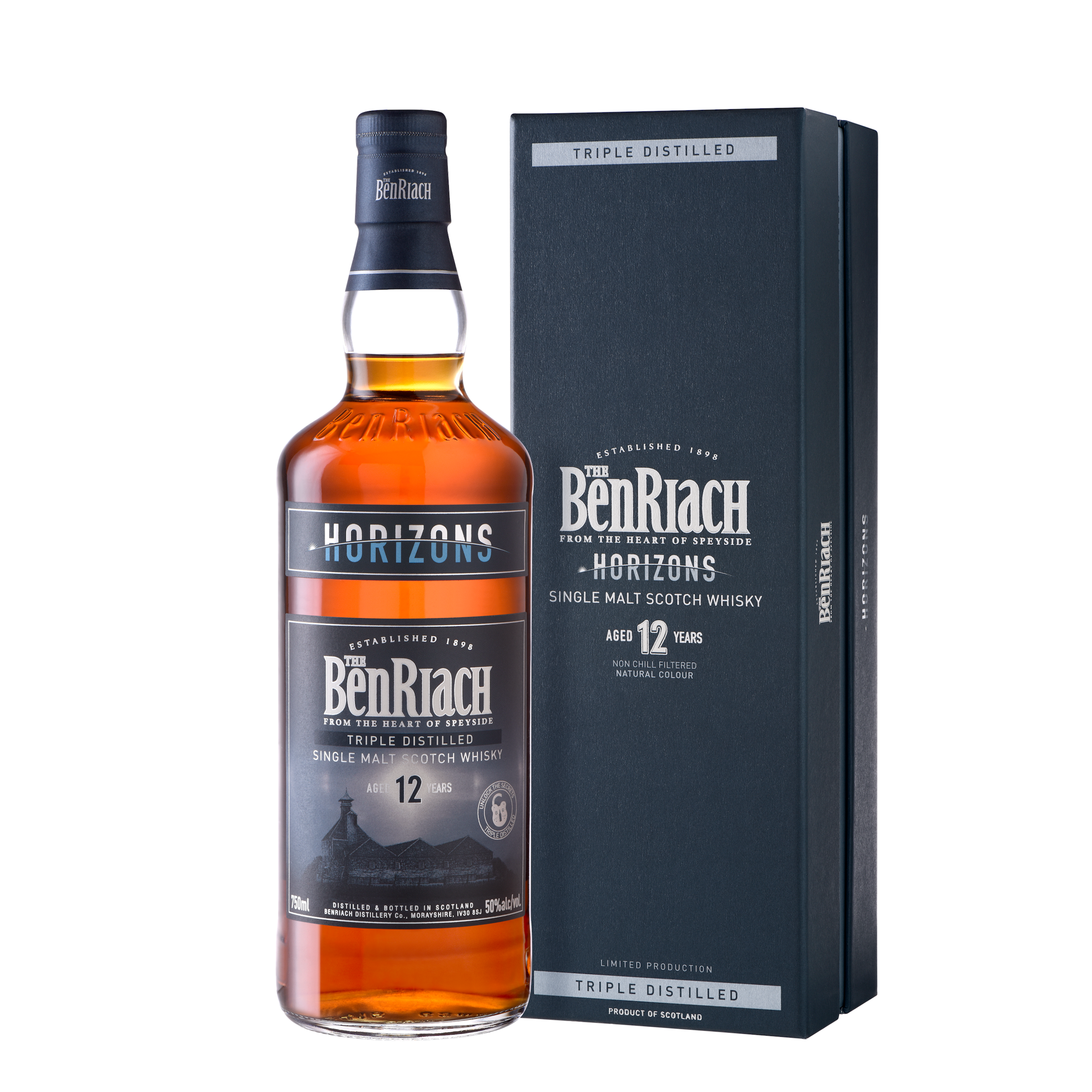 BenRiach Horizons 12 year old, 50%
