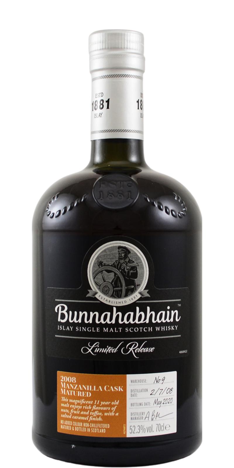 Bunnahabhain 11yo Manzanilla Cask Matured 2008
