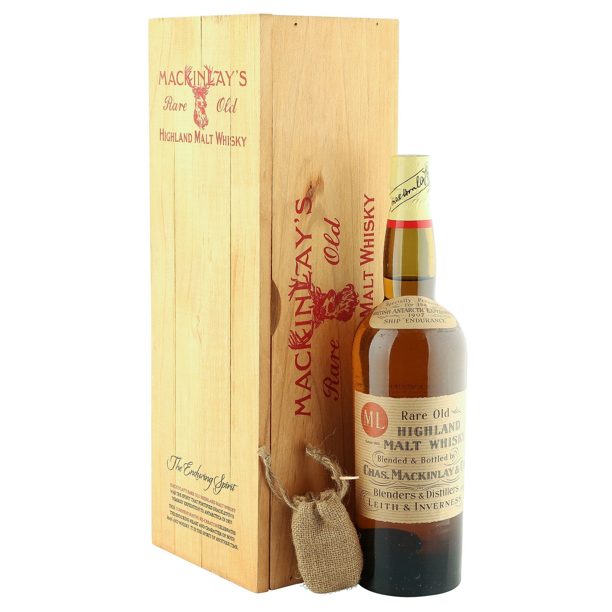 Mackinlay's Shackleton Rare Old Highland Malt (both limited editions)