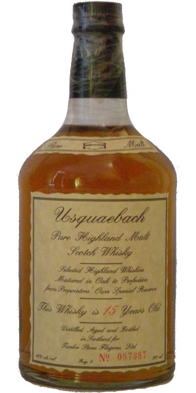 Usquaebach 15 year old, 43%