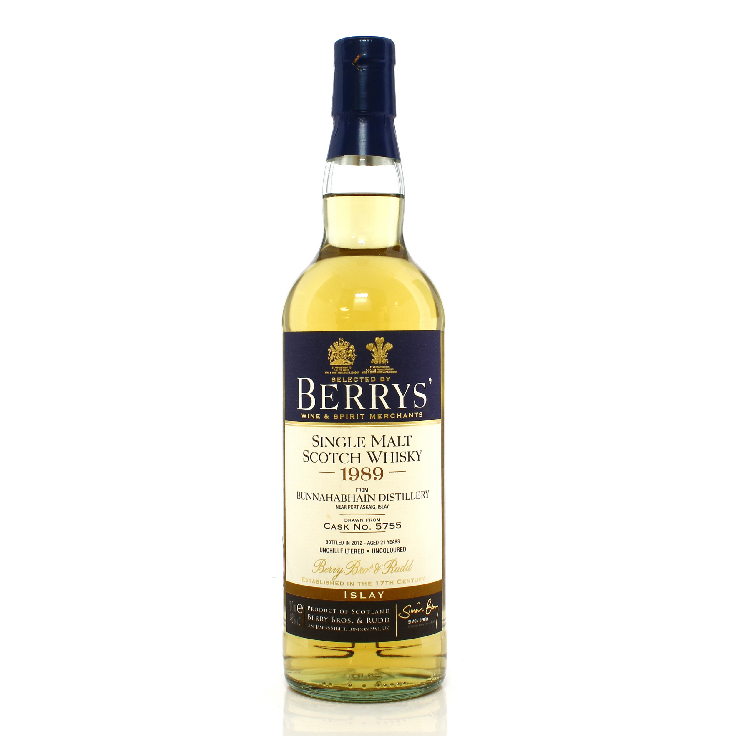 Berry Bros. & Rudd (distilled at Bunnahabhain) 23 year old 1989, 46%