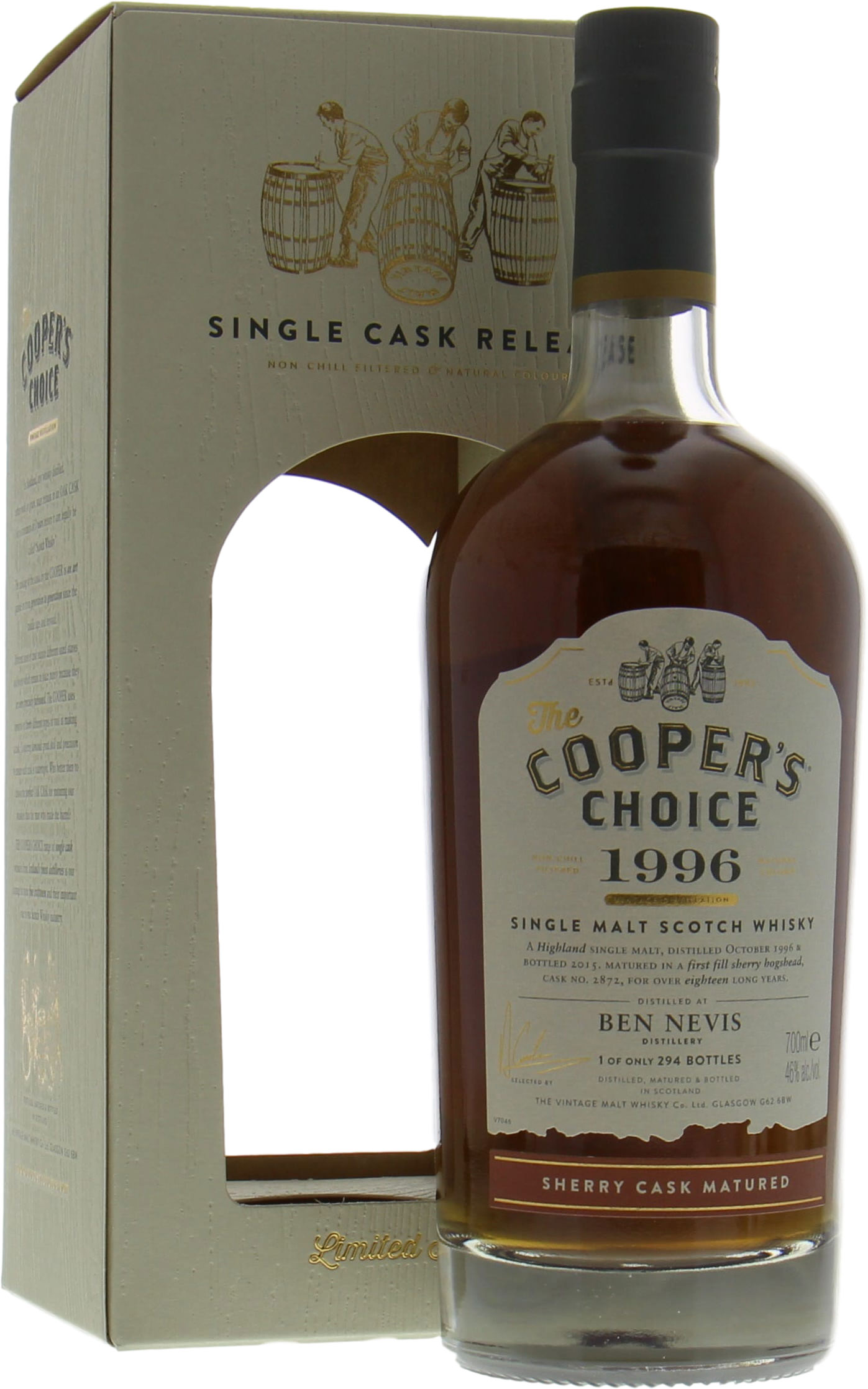 The Cooper’s Choice (distilled at Ben Nevis) 18 year old, 46%