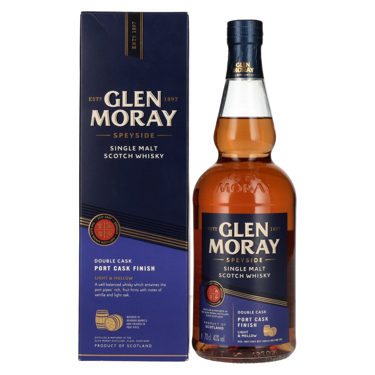 Glen Moray Elgin Classic Port Cask Finish, 40%