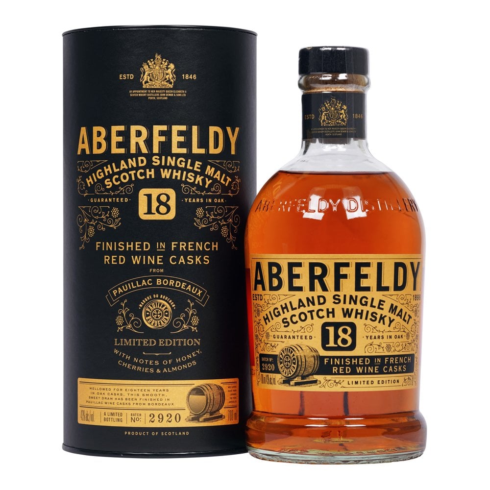 Aberfeldy 18 year old French Red Wine Cask-Finished (Batch 2920), 43%