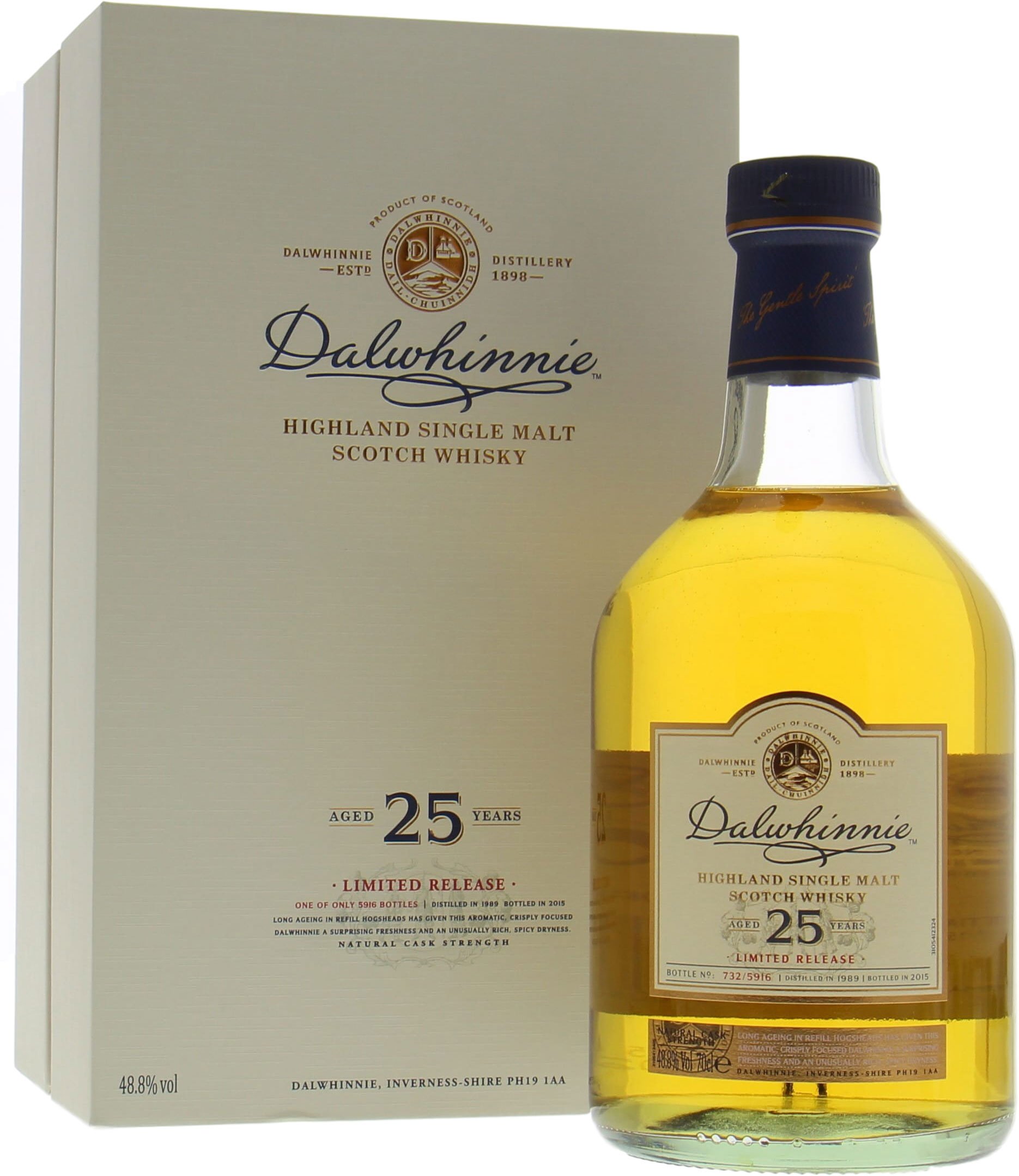 Dalwhinnie 25 year old (Diageo Special Releases 2015), 48.8%
