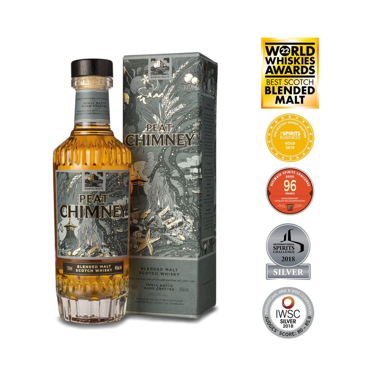 Wemyss Malts Peat Chimney, 46%