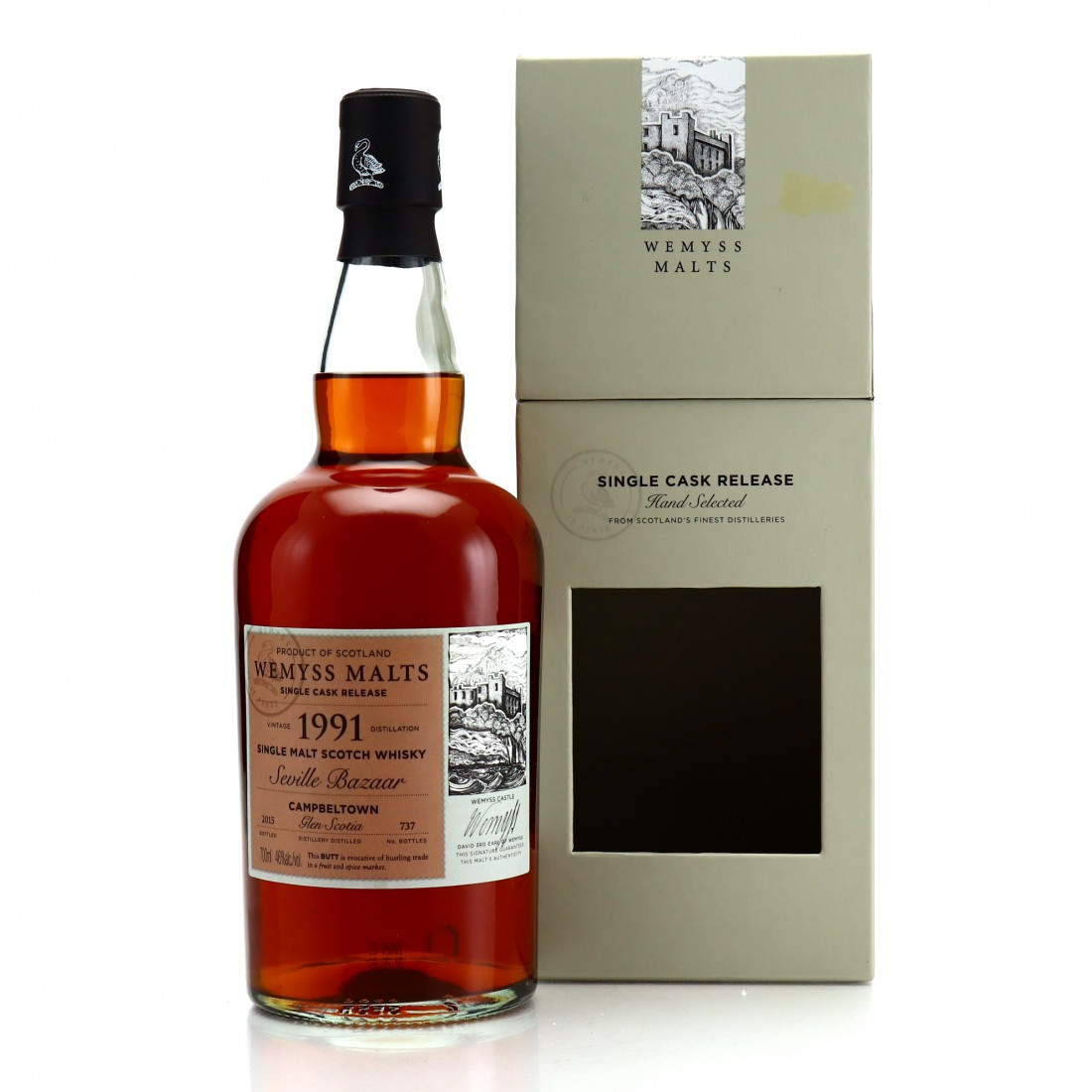 Wemyss Malts Seville Bazaar 1991 (distilled at Glen Scotia), 46%