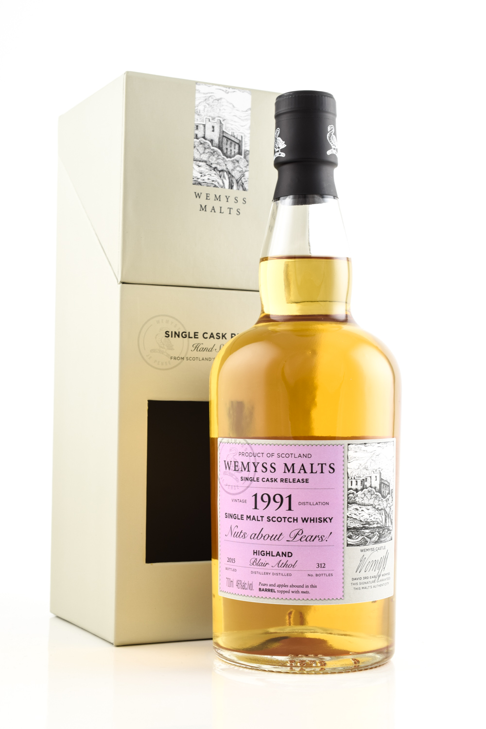 Wemyss Malts Nuts about Pears 1991 (distilled at Blair Athol), 46%