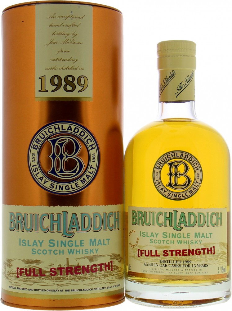 Bruichladdich Full Strength 1989 vintage 13 years old, 57.1%