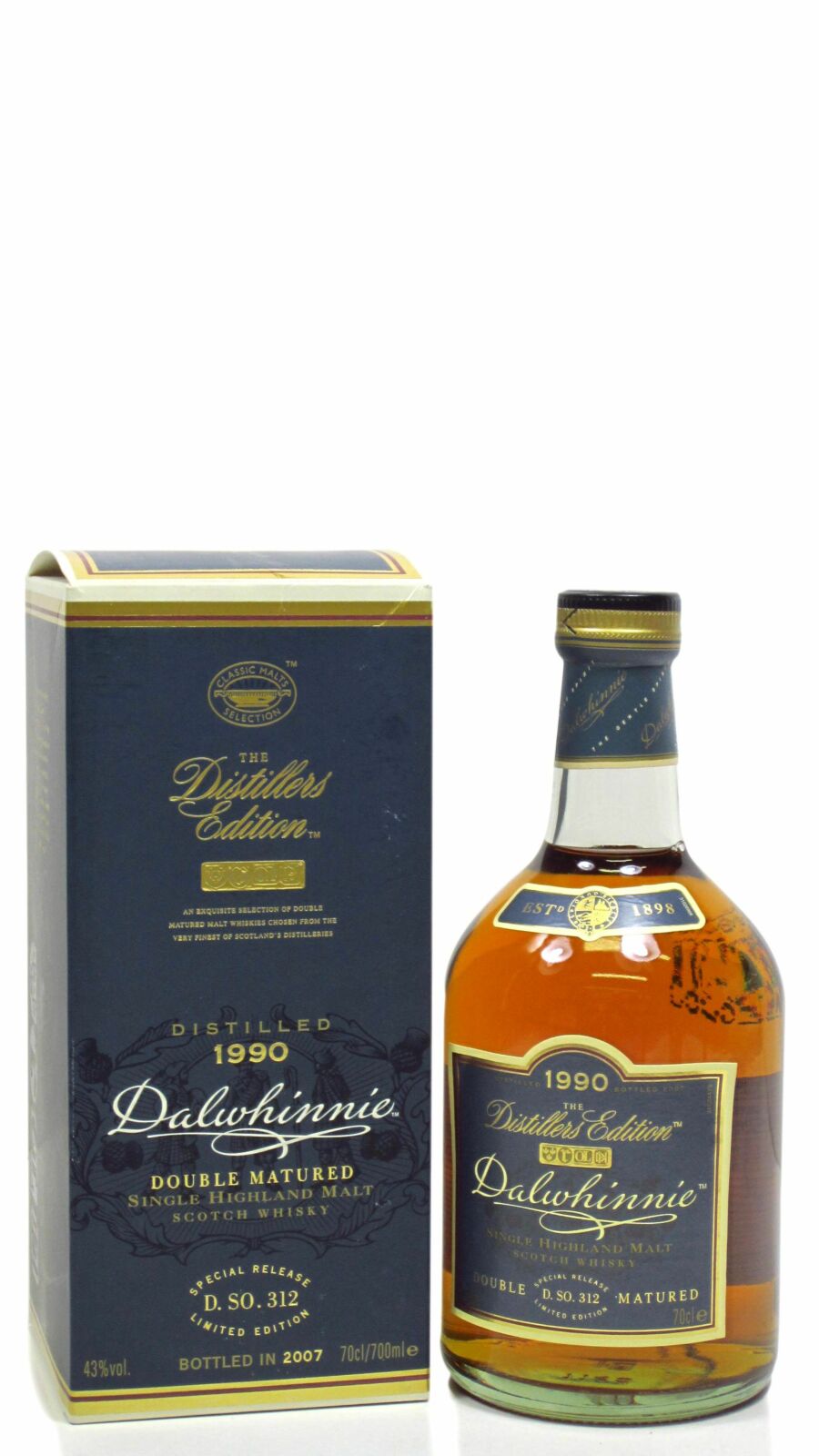 Dalwhinnie Distillers Edition, 1990 vintage, 43%