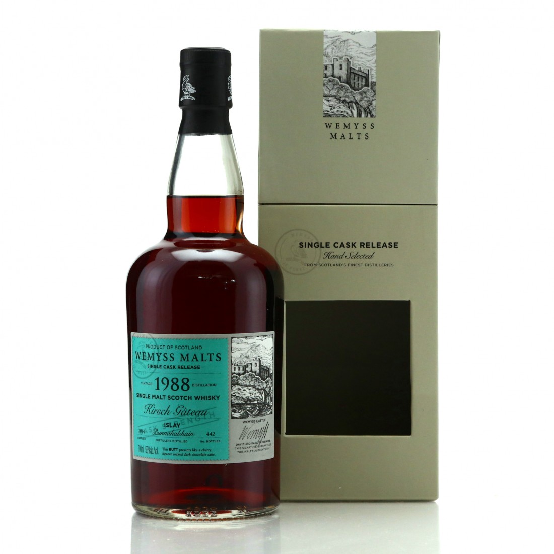 Wemyss Malts Kirsch Gateau (distilled at Bunnahabhain) 1988, 56%