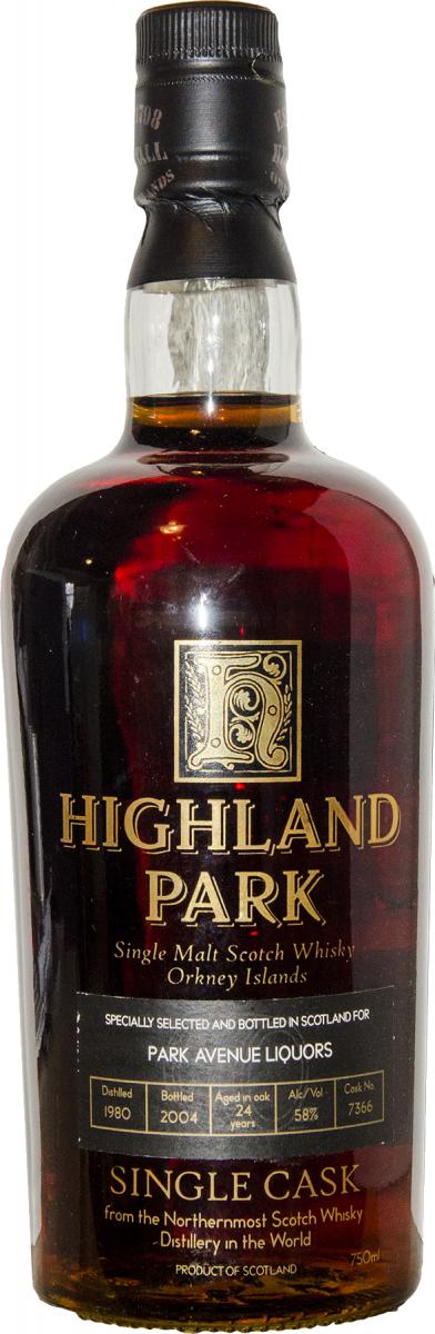 Highland Park 24 year old 1980 vintage, 58%