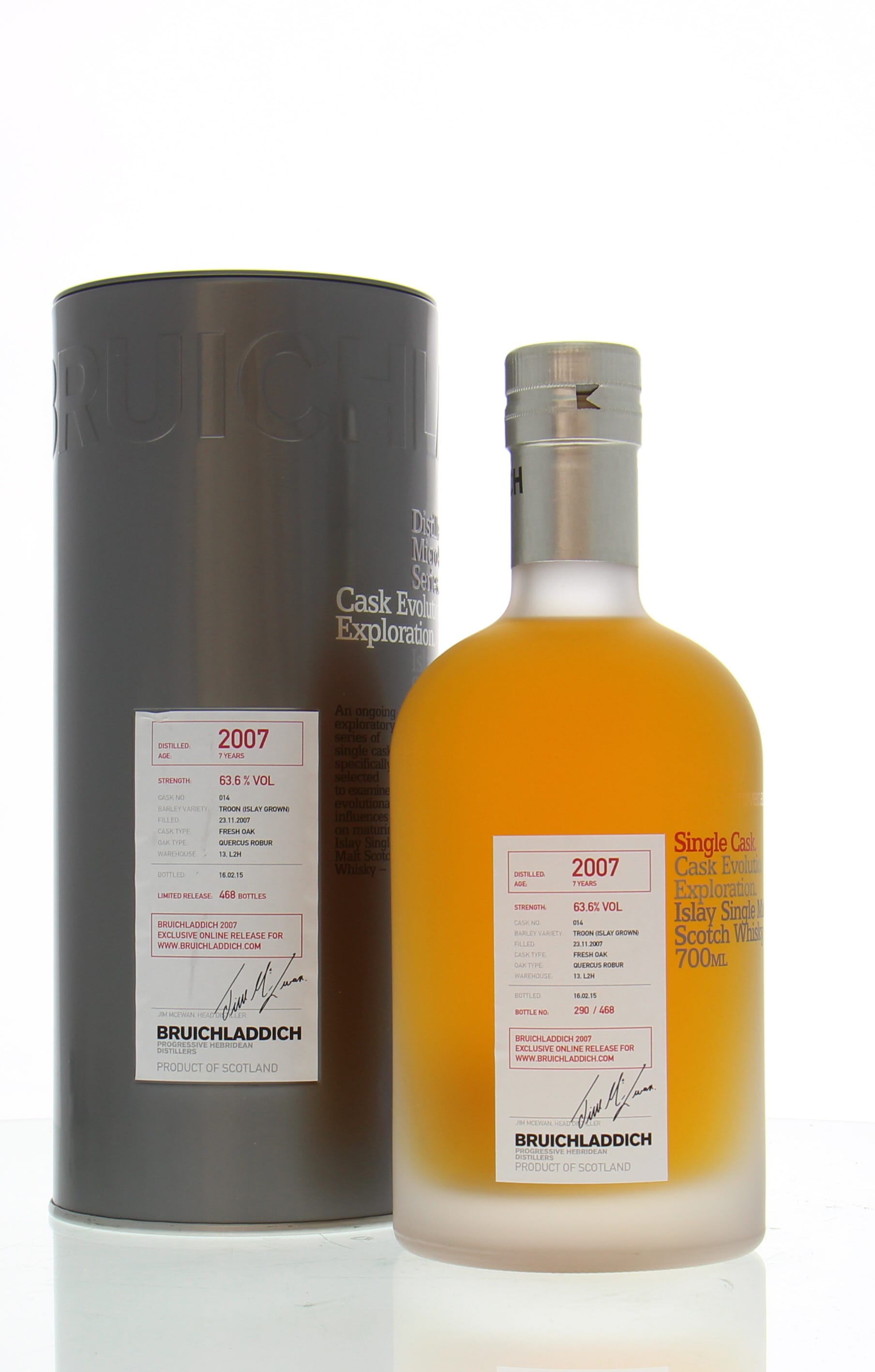 Bruichladdich Micro Provenance 2007 (Cask 14), 63.6%