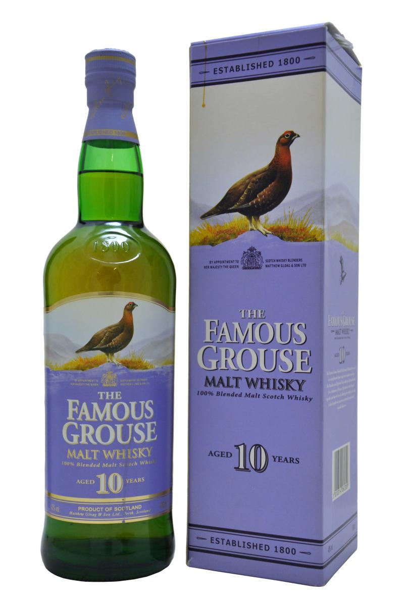 The Famous Grouse Malt Whisky, 10 year old, 40%