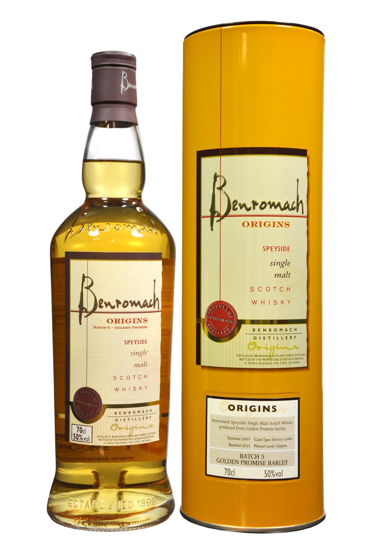 Benromach 12 year old Origins (Batch 2), 50%